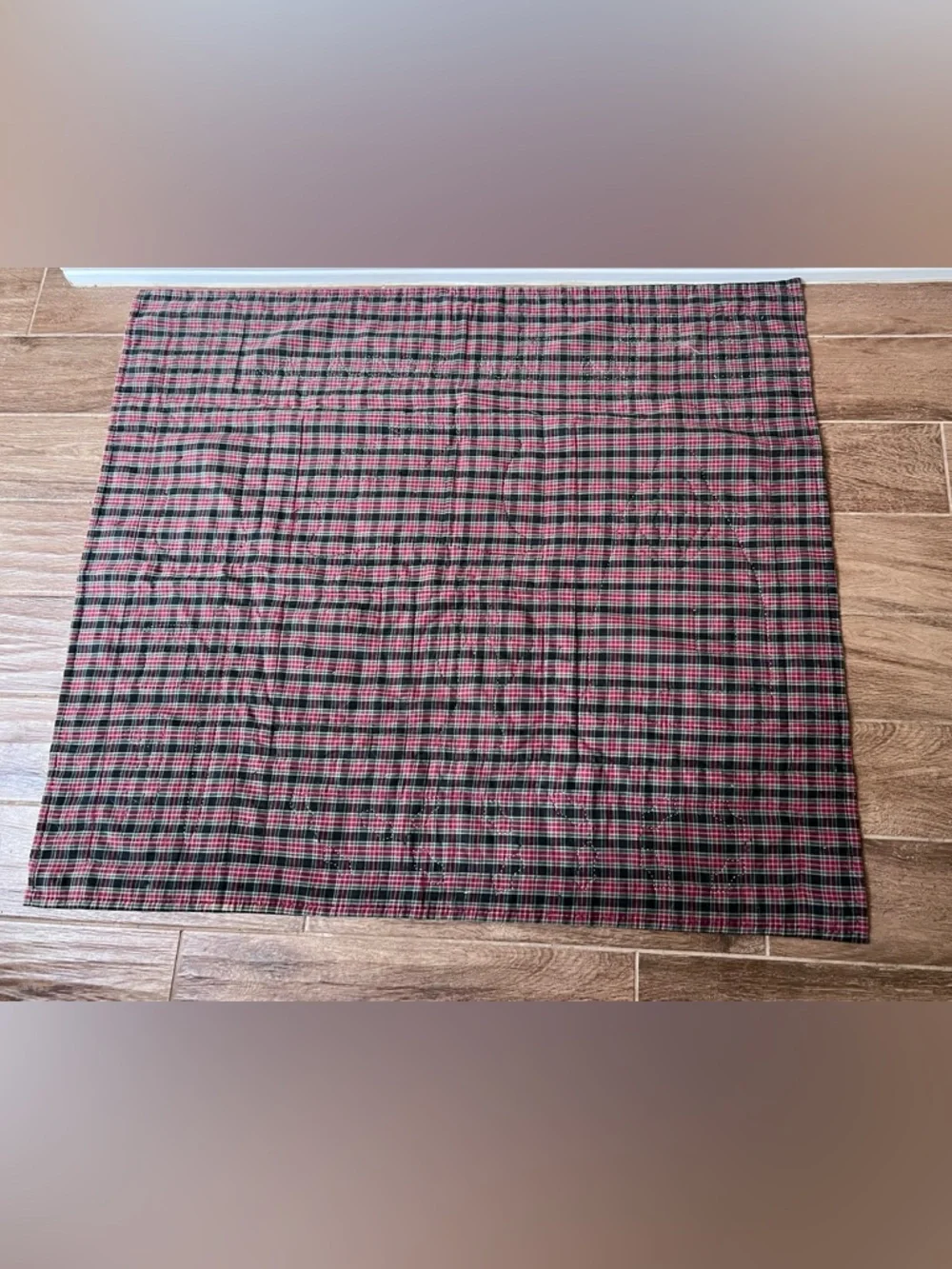 Vtg Handmade Sampler Xmas Quilt 39